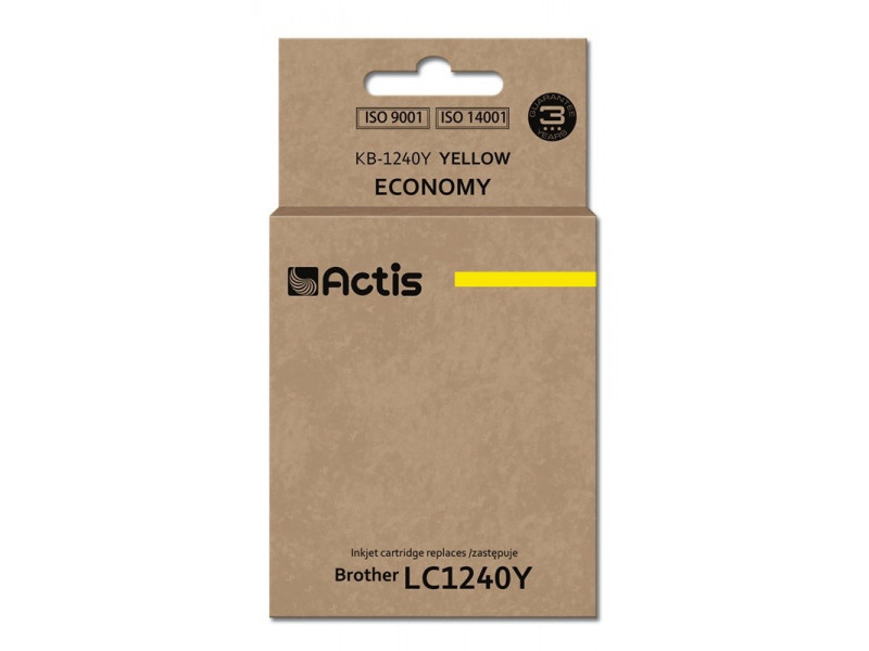 Actis KB-1240Y ink (replacement for Brother LC1240Y/LC1220Y; Standard; 19 ml; yellow) Actis KB-1240Y ink (replacement for Brother LC1240Y/LC1220Y; Standard; 19 ml; yellow)