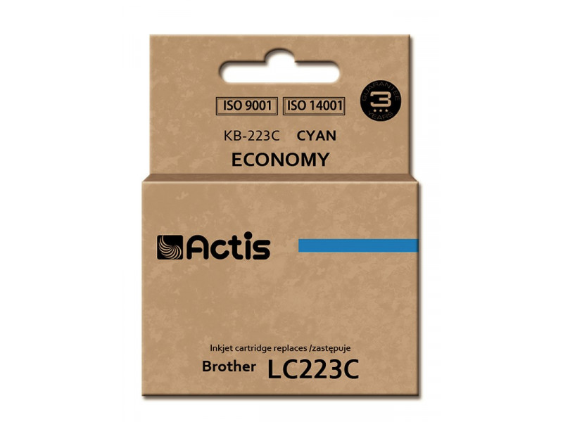 Actis KB-223C ink (replacement for Brother LC223C; Standard; 10 ml; cyan) Actis KB-223C ink (replacement for Brother LC223C; Standard; 10 ml; cyan)