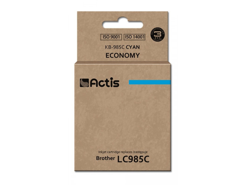 Actis KB-985C Ink cartridge (replacement for Brother LC985C; Standard; 19,5 ml; cyan) Actis KB-985C Ink cartridge (replacement for Brother LC985C; Standard; 19,5 ml; cyan)