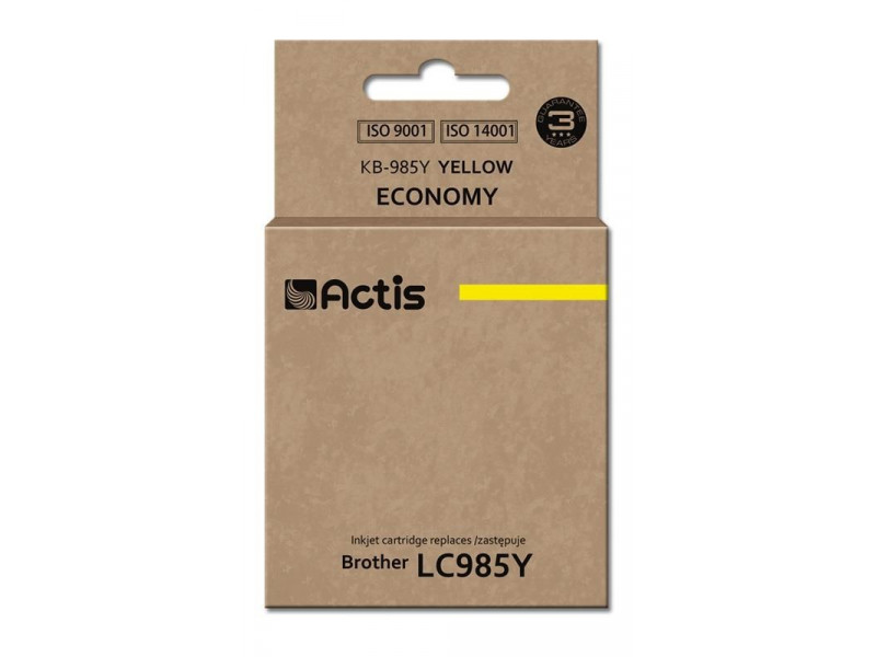 Actis KB-985Y Ink cartridge (replacement for Brother LC985Y; Standard; 19,5 ml; yellow) Actis KB-985Y Ink cartridge (replacement for Brother LC985Y; Standard; 19,5 ml; yellow)