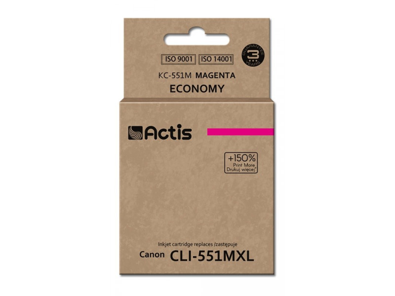 Actis KC-551M ink (replacement for Canon CLI-551M; Standard; 12 ml; magenta (with chip) Actis KC-551M ink (replacement for Canon CLI-551M; Standard; 12 ml; magenta (with chip)