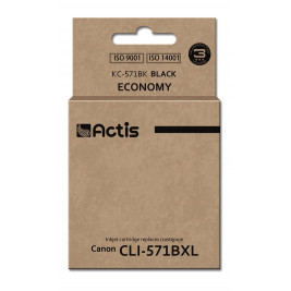 Actis KC-571Bk ink (replacement for Canon CLI-571Y; Standard; 12 ml; black)