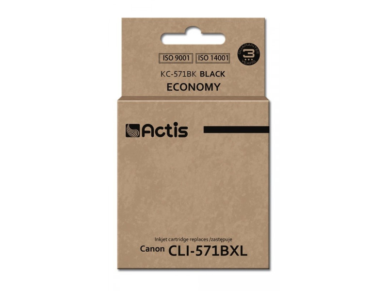 Actis KC-571Bk ink (replacement for Canon CLI-571Y; Standard; 12 ml; black) Actis KC-571Bk ink (replacement for Canon CLI-571Y; Standard; 12 ml; black)
