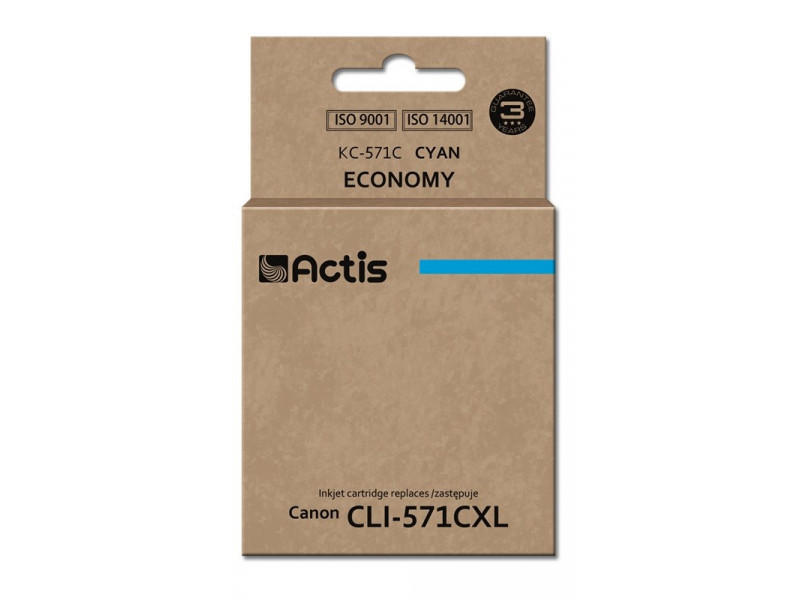 Actis KC-571C ink (replacement for Canon CLI-571C; Standard; 12 ml; cyan) Actis KC-571C ink (replacement for Canon CLI-571C; Standard; 12 ml; cyan)