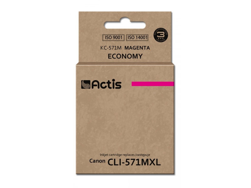 Actis KC-571M ink (replacement for Canon CLI-571M; Standard; 12 ml; magenta) Actis KC-571M ink (replacement for Canon CLI-571M; Standard; 12 ml; magenta)