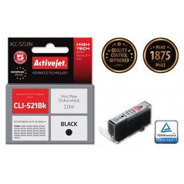 Activejet ACC-521BN Ink cartridge (replacement for Canon CLI-521Bk; Supreme; 10 ml; black)
