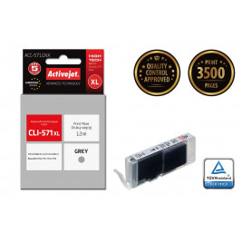 Activejet ACC-571GNX Ink cartridge (replacement for Canon CLI-571XLG; Supreme; 12 ml; grey)