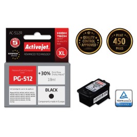 Activejet AC-512R Ink cartridge (replacement for Canon PG-512; Premium; 18 ml; black)
