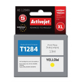 Activejet AE-1284N Ink cartridge (replacement for Epson T1284; Supreme; 13 ml; yellow)