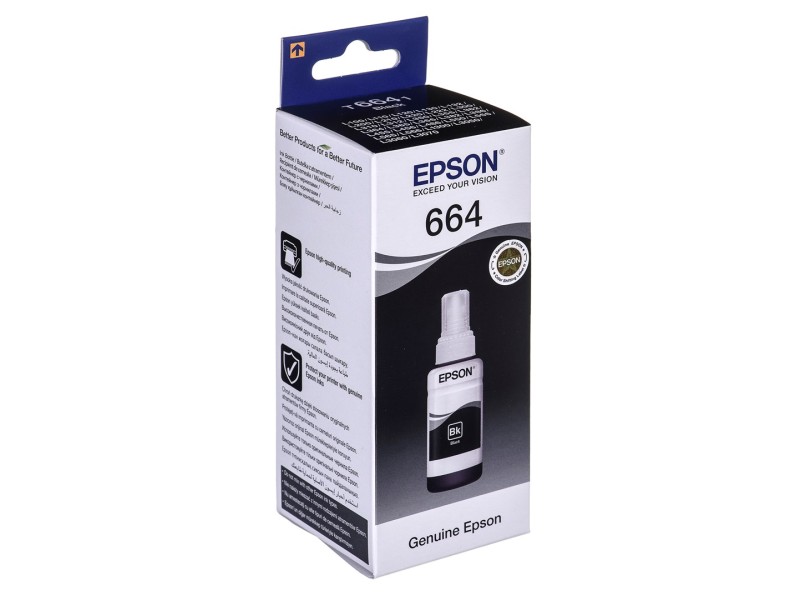 Epson T6641 Black ink bottle 70ml C13T66414A – Epson Мастила