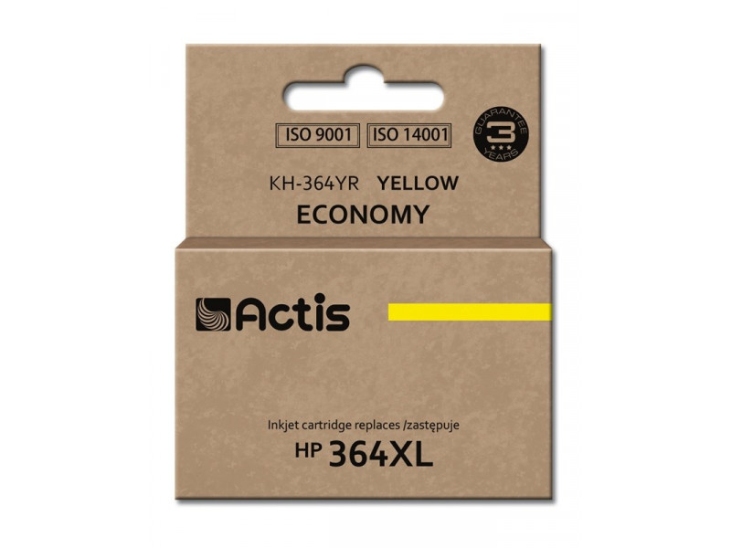 Actis KH-364YR ink (replacement for HP 364XL CB325EE; Standard; 12 ml; yellow) Actis KH-364YR ink (replacement for HP 364XL CB325EE; Standard; 12 ml; yellow)