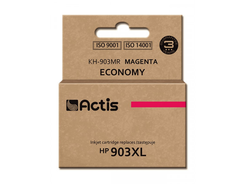 Actis KH-903MR ink (replacement for HP 903XL T6M07AE; Standard; 12 ml; magenta) - New Chip Actis KH-903MR ink (replacement for HP 903XL T6M07AE; Standard; 12 ml; magenta) - New Chip