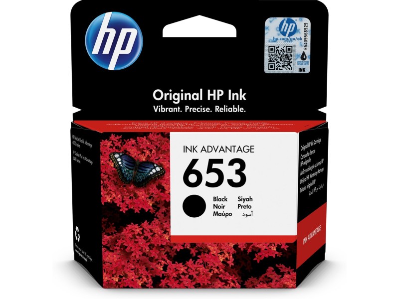 HP 653 1 pc(s) Original Standard Yield Black 3YM75AE – Hewlett-Packard Мастила