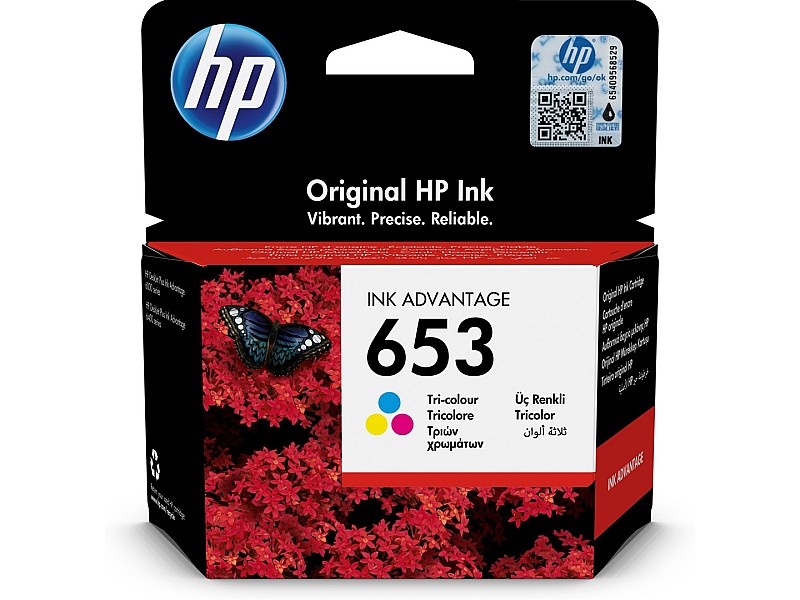 HP 653 1 pc(s) Original Standard Yield Cyan, Magenta, Yellow 3YM74AE – Hewlett-Packard Мастила