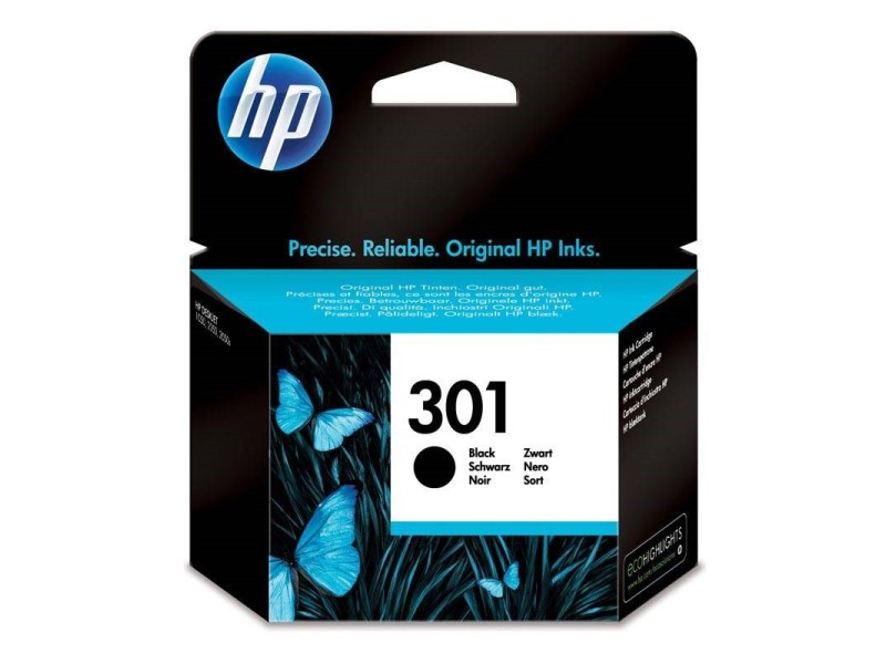 HP 301 Black Original Ink Cartridge CH561EE – Hewlett-Packard Мастила