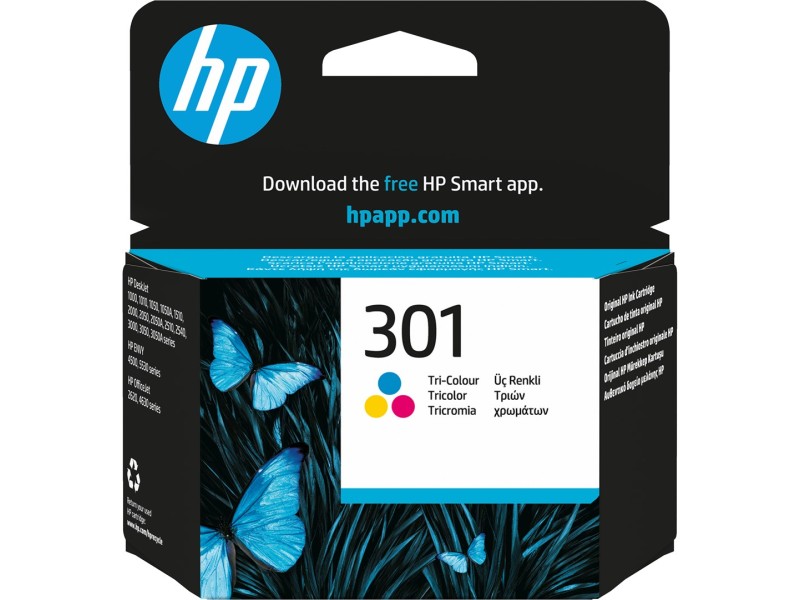 HP 301 Tri-color Original Ink Cartridge CH562EE – Hewlett-Packard Мастила