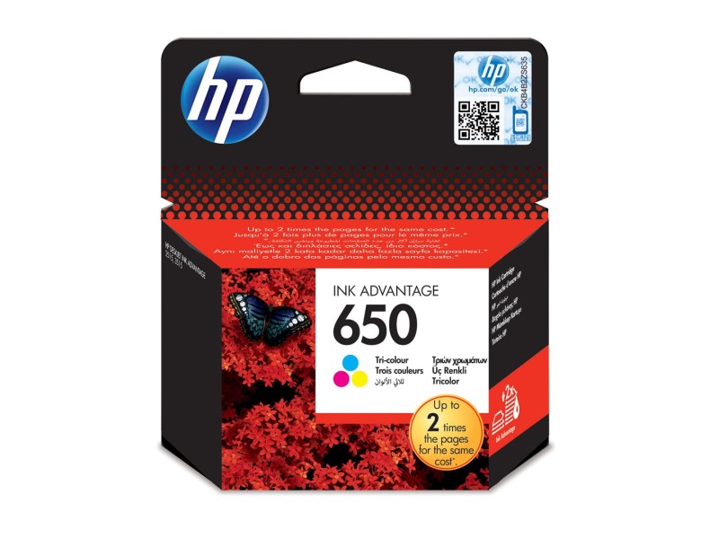 HP 650 Original Cyan,Magenta,Yellow 1 pc(s) CZ102AE – Hewlett-Packard Мастила