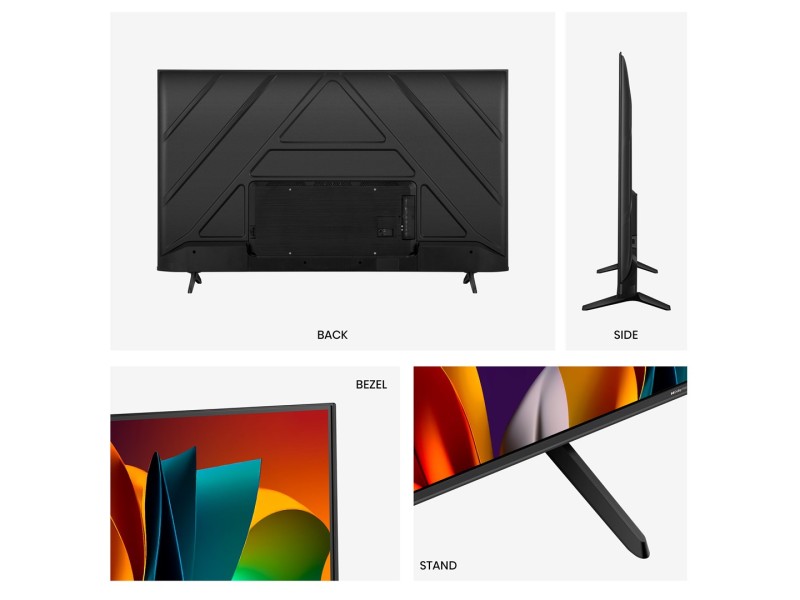 Hisense 50A6N TV 127 cm (50) 4K Ultra HD Smart TV Wi-Fi Black 300 cd/m² 50A6N – HISENSE Телевизори
