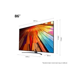 LG 86UT81003LA TV 2.18 m (86") 4K Ultra HD Smart TV Wi-Fi Black