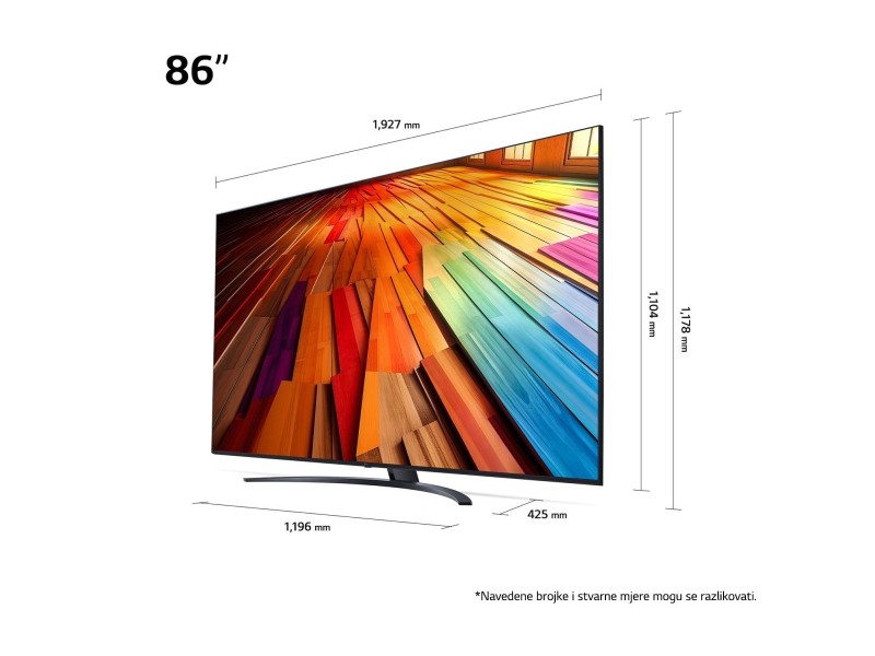LG 86UT81003LA TV 2.18 m (86) 4K Ultra HD Smart TV Wi-Fi Black 86UT81003LA – LG  Телевизори