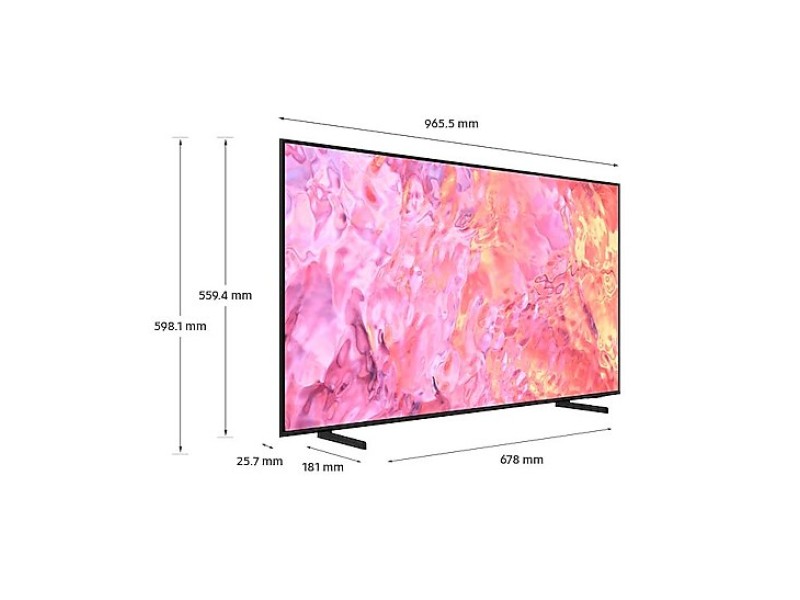 Samsung Series 6 QE43Q60CAUXXH TV 109.2 cm (43) 4K Ultra HD Smart TV Wi-Fi Grey QE43Q60CAUXXH – Samsung Телевизори