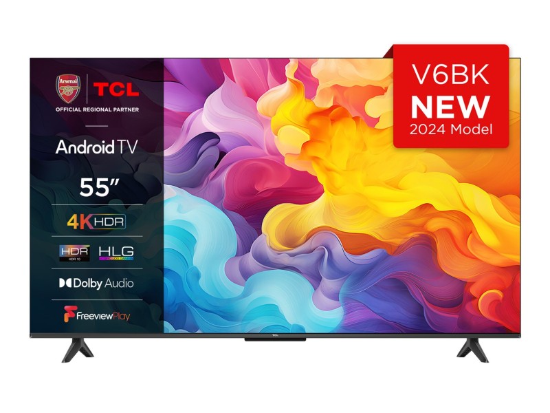 TCL 55V6B TV 139 cm (55) 4K Ultra HD Smart TV Wi-Fi Black 55V6B – TCL Телевизори