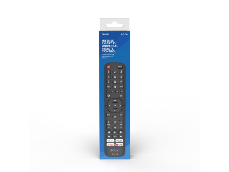 SAVIO RC-14 Universal remote control/replacement for HISENSE, SMART TV RC-14 – SAVIO Дистанционни за телевизори