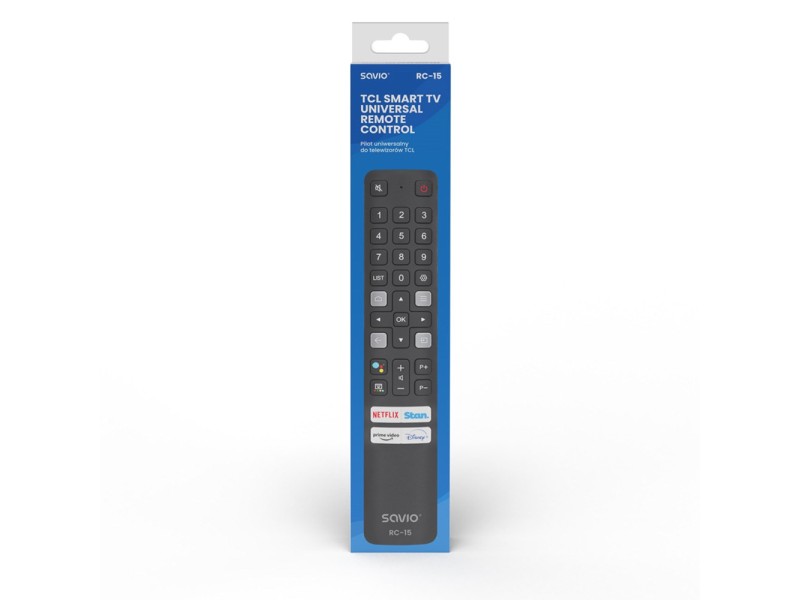 SAVIO RC-15 universal remote control/replacement for TCL , SMART TV RC-15 – SAVIO Дистанционни за телевизори