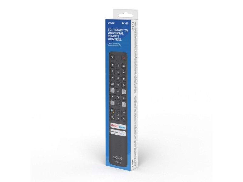 SAVIO RC-15 universal remote control/replacement for TCL , SMART TV RC-15 – SAVIO Дистанционни за телевизори