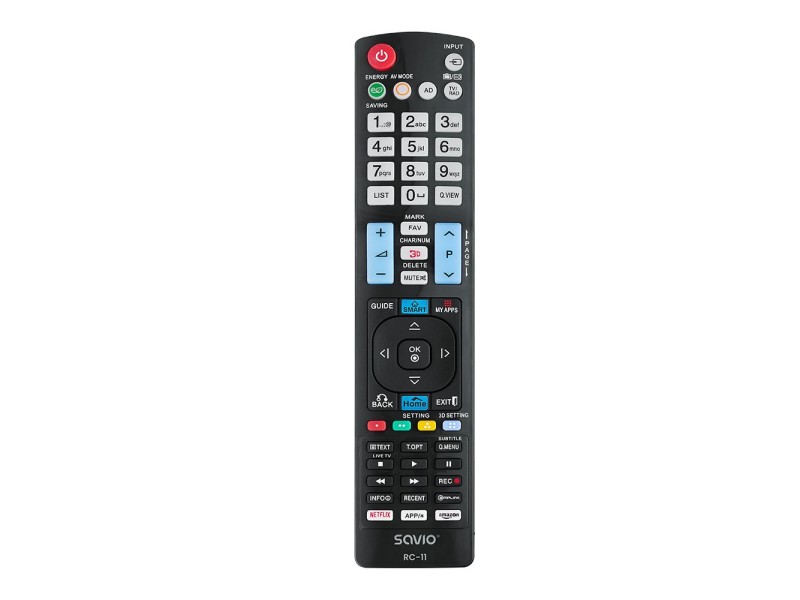 Savio RC-11 remote control IR Wireless TV Press buttons RC-11 – SAVIO Дистанционни за телевизори