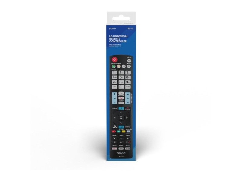 Savio RC-11 remote control IR Wireless TV Press buttons RC-11 – SAVIO Дистанционни за телевизори
