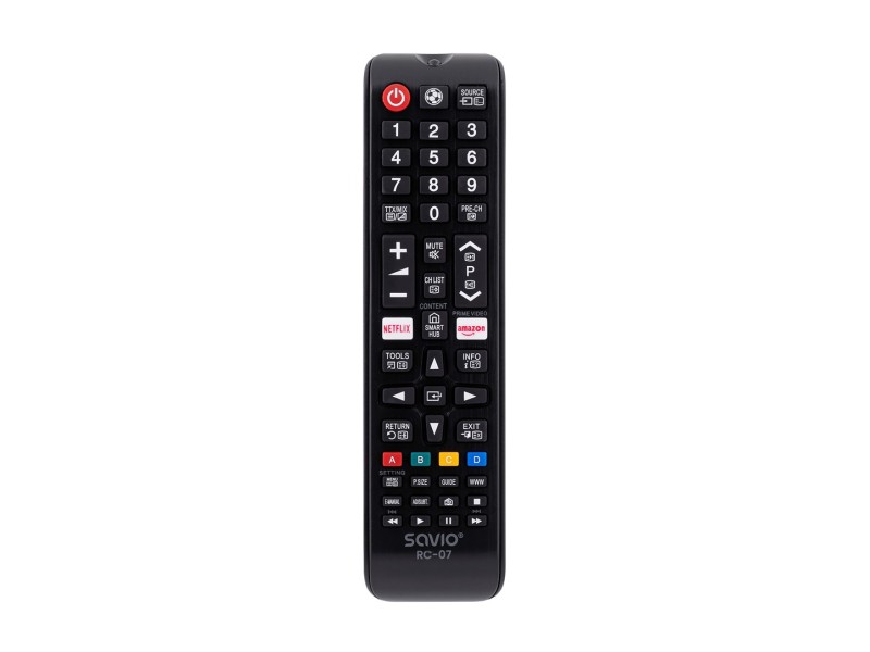 Savio SAVIO Universal remote controller/replacement for SAMSUNG TV RC-07 IR Wireless TV RC-07 – SAVIO Дистанционни за телевизори