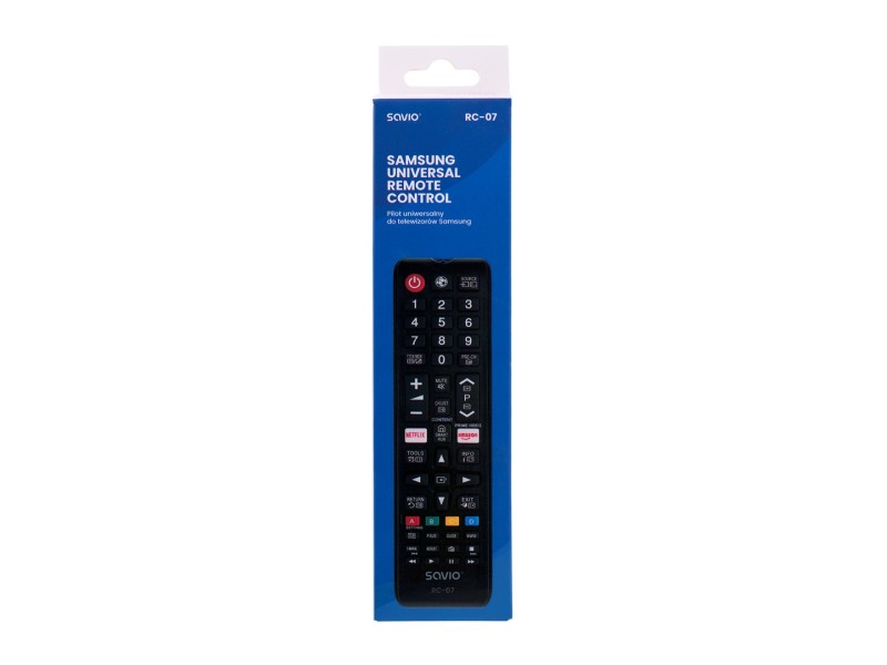 Savio SAVIO Universal remote controller/replacement for SAMSUNG TV RC-07 IR Wireless TV RC-07 – SAVIO Дистанционни за телевизори