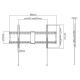 Gembird WM-90F-01 TV mount 2.29 m (90) Black WM-90F-01 – GEMBIRD Стойки