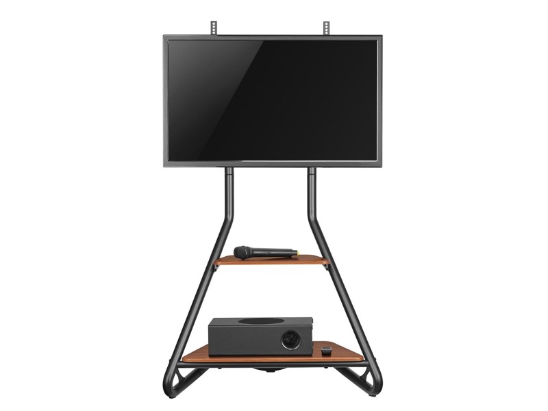 Maclean MC-455 Freestanding Corner TV Stand in Bauhaus Style, Free-standing TV Holder with Two Levels, Made of Wood, Load Capacity up to 10 kg, TV Mount up to 40 kg, 37-75, Max. VESA 600x400, Max. Height 1460mm MC-455 – Maclean Стойки