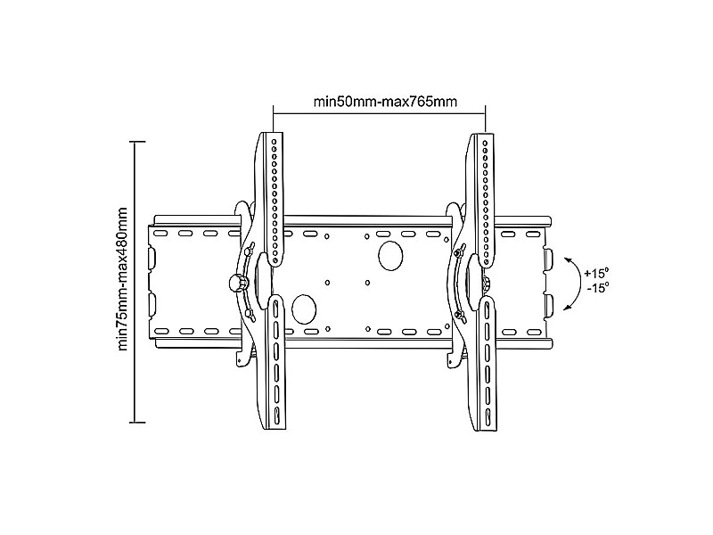 Maclean MC-521 B TV Wall Mount Bracket LCD LED Plasma 32 - 63 MC-521B – Maclean Стойки