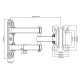 Maclean MC-740 TV mount 13-23 Maclean MC-740 30kg, max vesa 100x100 MC-740 – Maclean Стойки