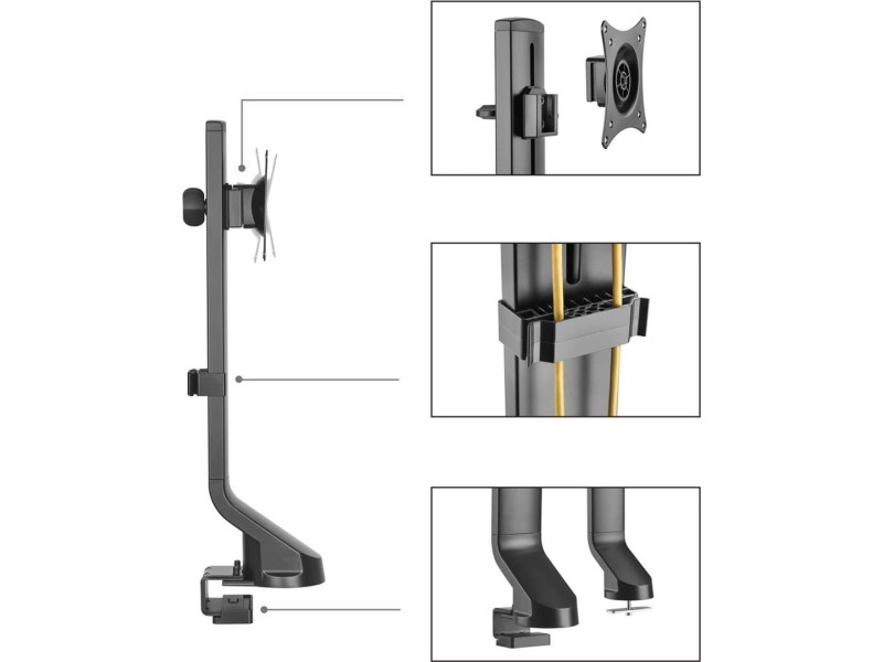 Maclean Monitor Desk Mount 17-32 8kg MC-853 MC-853 – Maclean Стойки