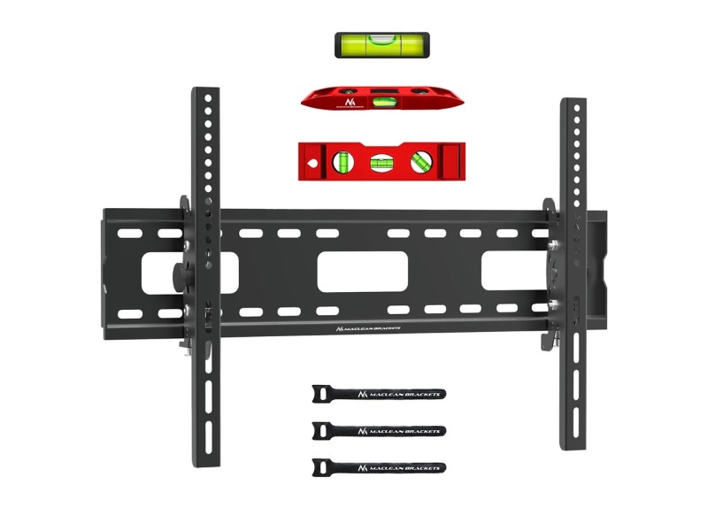Maclean TV MC-421 Wall Mount Bracket 32-90 VESA 600x400 80kg Tilting Universal Adjustable Spirit Level Accessories Flat Slim MC-421 – Maclean Стойки