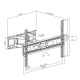 Maclean TV mount, max vesa 600x400, fits curved TVs, 37-80, 40kg, MC-710N MC-710N – Maclean Стойки