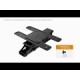 Maclean electric ceiling TV mount, TUYA support, max VESA 600x400, 90st swivel remote control, 32-75, 35kg, MC-490 MC-490 – Maclean Стойки