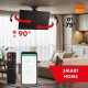 Maclean electric ceiling TV mount, TUYA support, max VESA 600x400, 90st swivel remote control, 23-65, 30kg, MC-491 MC-491 – Maclean Стойки