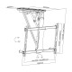 Maclean electric ceiling mount for TV, TUYA support, max VESA 600x400, for sloping walls, remote control, 32-70, 35kg, MC-880T MC-880T – Maclean Стойки