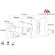TV Wall Mount Bracket LCD LED Plasma 23-42 up to 30kg max vesa 200x200 Silver MC-503S – Maclean Стойки