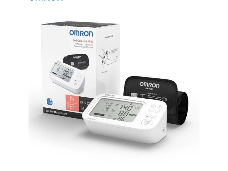 Omron M6 COMFORT AFIB upper arm blood pressure monitor HEM-7380-E – OMRON Апарати за кръвно налягане