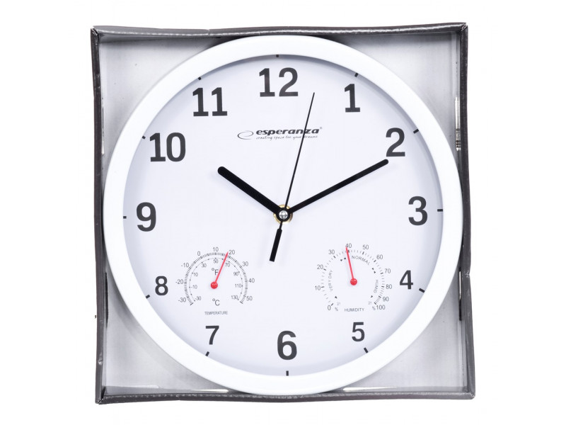 Esperanza EHC016K Mechanical wall clock Round Black Esperanza EHC016K Mechanical wall clock Round Black