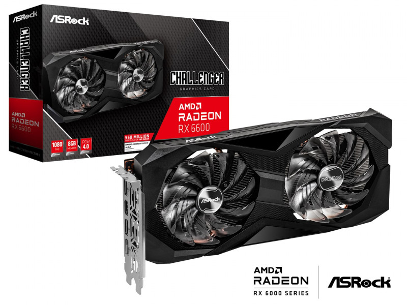 Asrock Challenger RX6600 CLD 8G AMD Radeon RX 6600 8 GB GDDR6 Asrock Challenger RX6600 CLD 8G AMD Radeon RX 6600 8 GB GDDR6