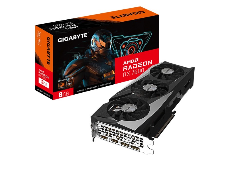 GIGABYTE GAMING Radeon RX 7600 OC 8G AMD 8 GB GDDR6 GV-R76GAMING OC-8GD – GIGABYTE Видео карти