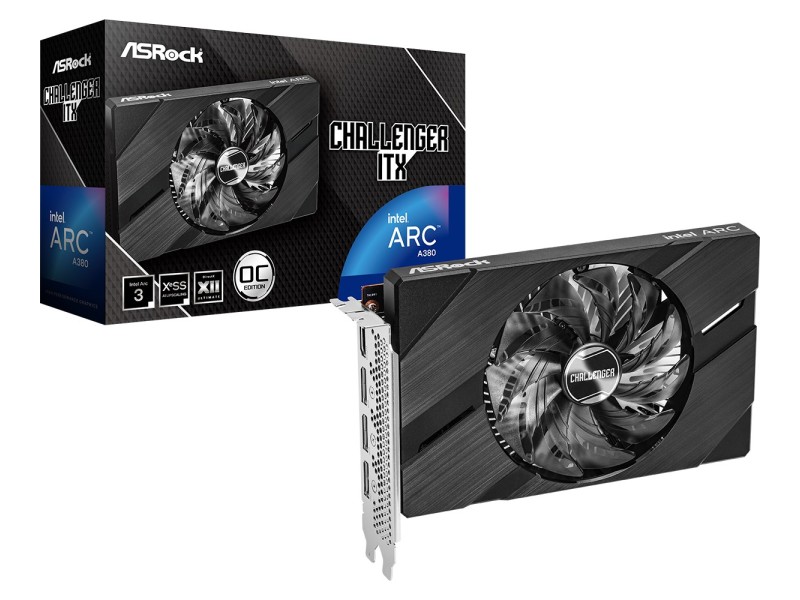 Asrock Challenger Intel Arc A380 ITX 6GB OC GDDR6 A380 CLI 6GO – ASROCK Видео карти