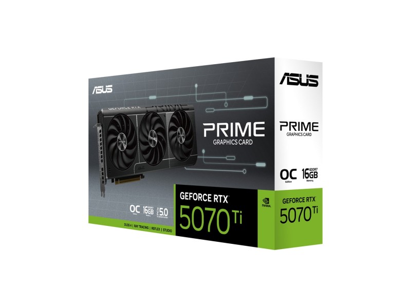 ASUS Prime -RTX5070TI-O16G NVIDIA GeForce RTX 5070 Ti 16 GB GDDR7 90YV0MF0-M0NA00 – ASUS Видео карти